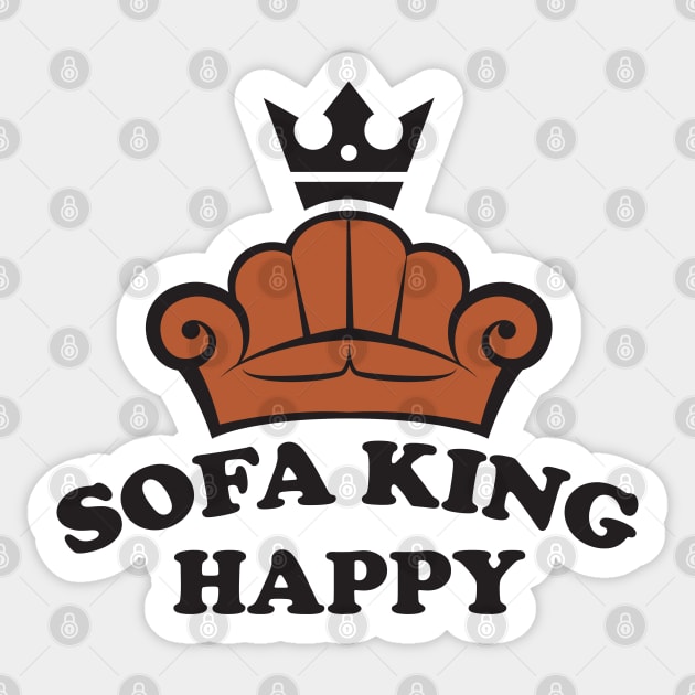 Sofa King Happy Sticker by MonkeyBusiness